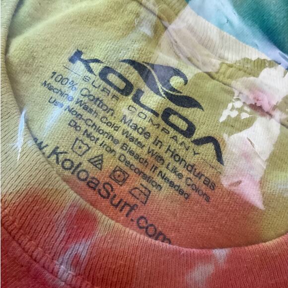 Koloa Surf Company Adult Tie Dye XL Tees lot of 2 - Picture 9 of 9